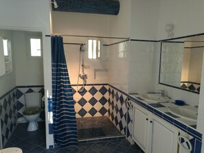 Shower, hair dryer, bidet