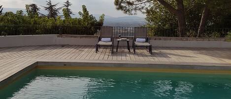 屋外プール、温水プール