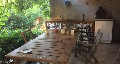 Large T3 110M2, shady garden and swimming pool