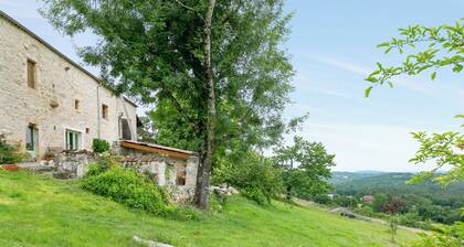 quercy stone guest rooms decorated with taste. Very nice view