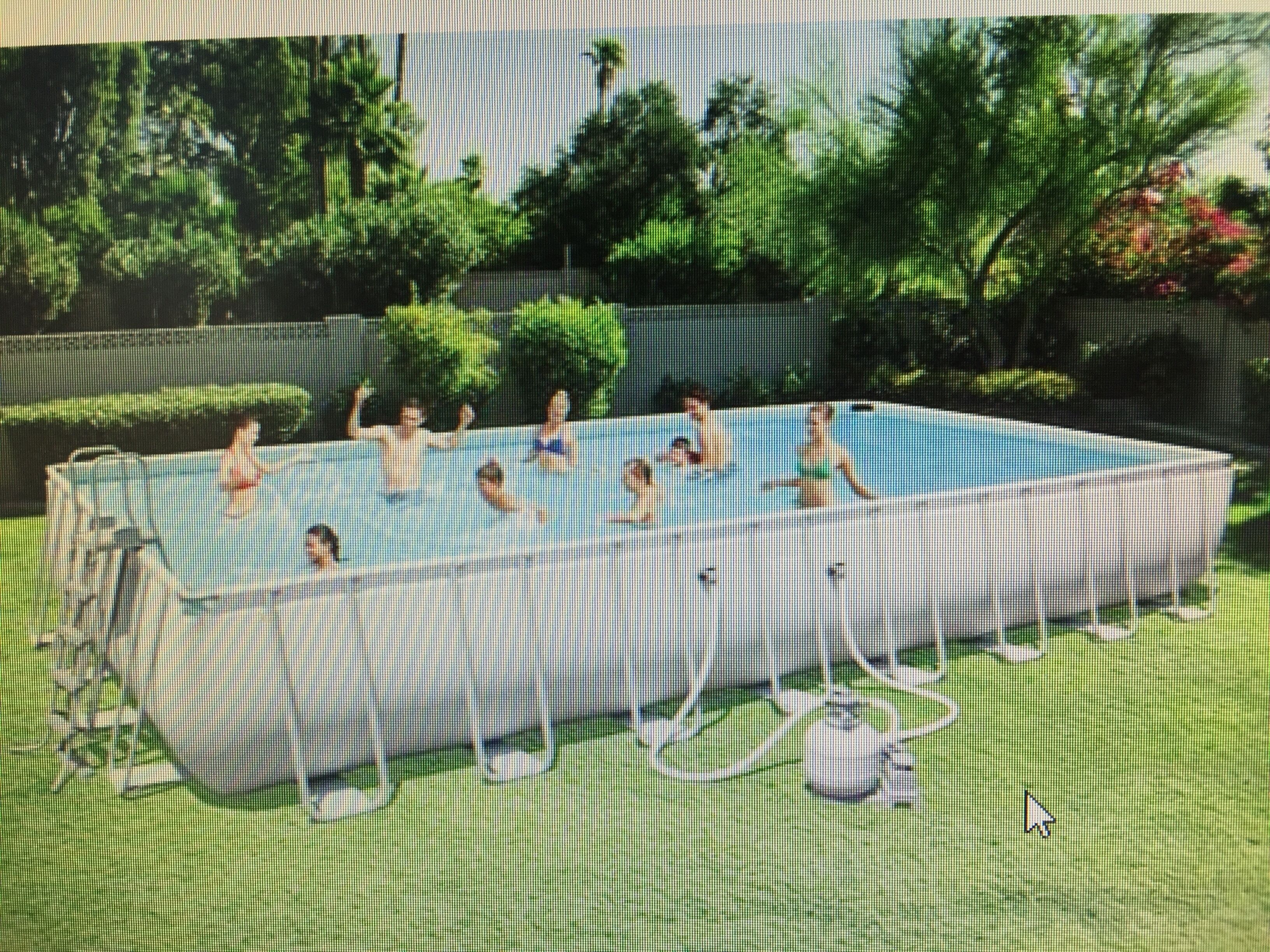 piscine 10 x 5 m dans le 3 -ème jardin