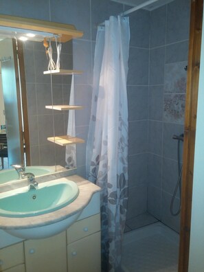 Bathroom - T1 47m2 + Garden 60m2 from 450 € to 700 € week (La Teste-de-Buch)