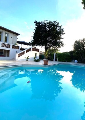 Pool - 19th century farmhouse near Cannes beaches in quiet pool / spa / garden not overlooked (Mougins)
