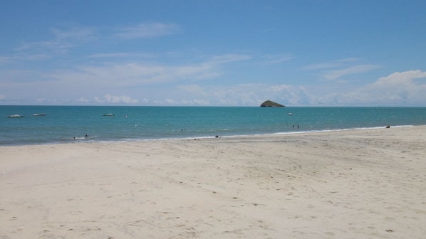 On the beach
