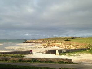 Playa en los alrededores y camastros 