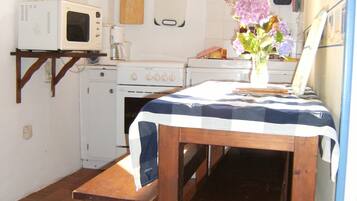 Fridge, microwave, oven, coffee/tea maker