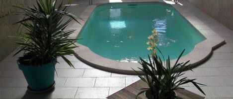 Indoor pool, a heated pool
