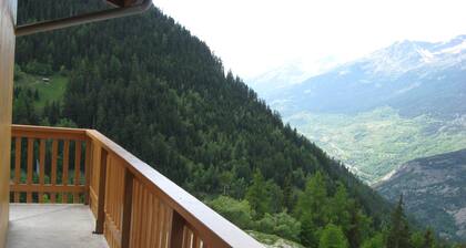 Top floor duplex for 8 people with exceptional view in Valfréjus