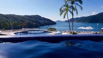 Utomhuspool och uppvärmd pool