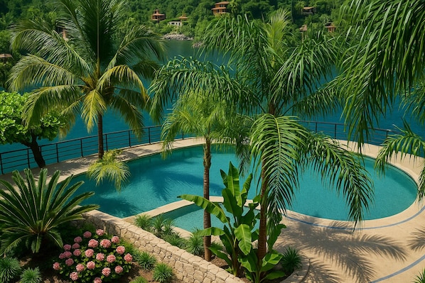 Outdoor pool - Experience Luxury Living at Our Ocean Front Villa in Puerto Vallarta (buerto vallarta)
