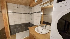 Shower, hair dryer