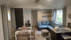 TV, DVD player, table football, ping pong