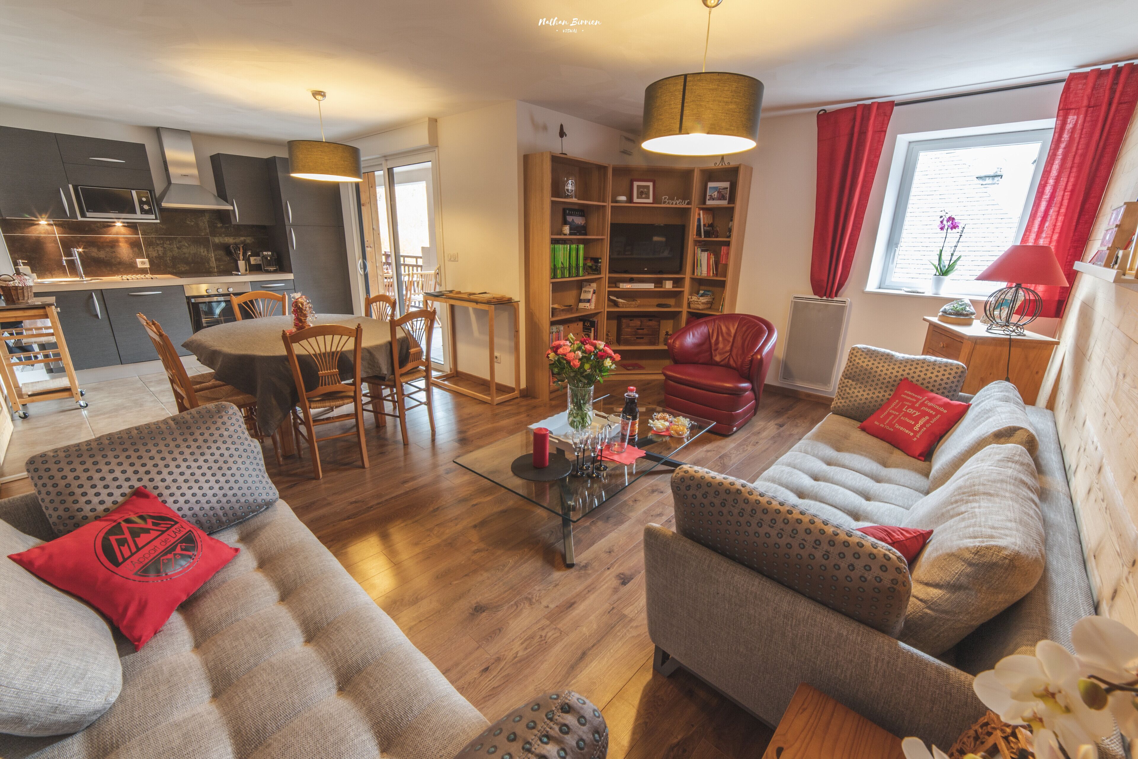 Luxury T4 apartment for 6 people in the heart of St Lary