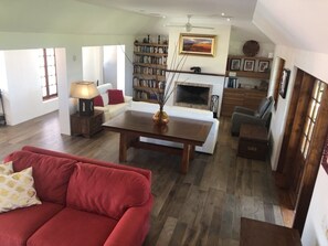 TV, fireplace, books, printers - Waterfront Modern/Rustic Chic Retreat with Resort-style Pool and Sauna (Smiths)