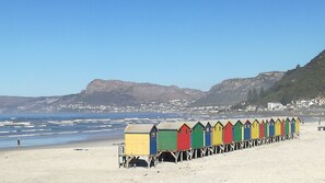 On the beach - Welcome to #14, a skip & a hop to our famous Muizenberg beach, fun all the way. (Cape Town)