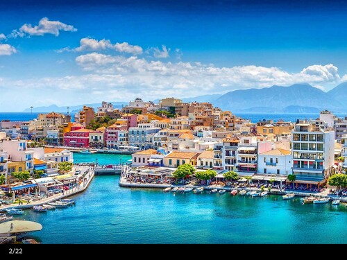 Villa DORE, magnificent view of the sea and mirabello bay