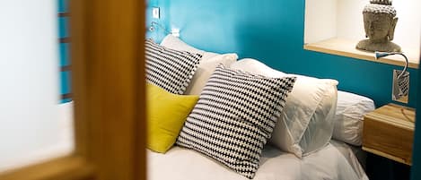 1 bedroom, in-room safe, iron/ironing board, travel cot