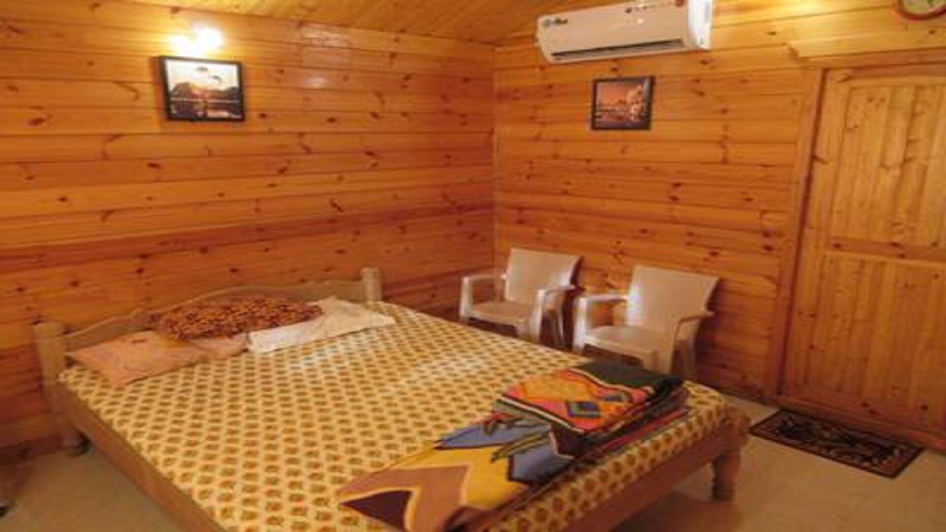 Wooden cottages on the beach