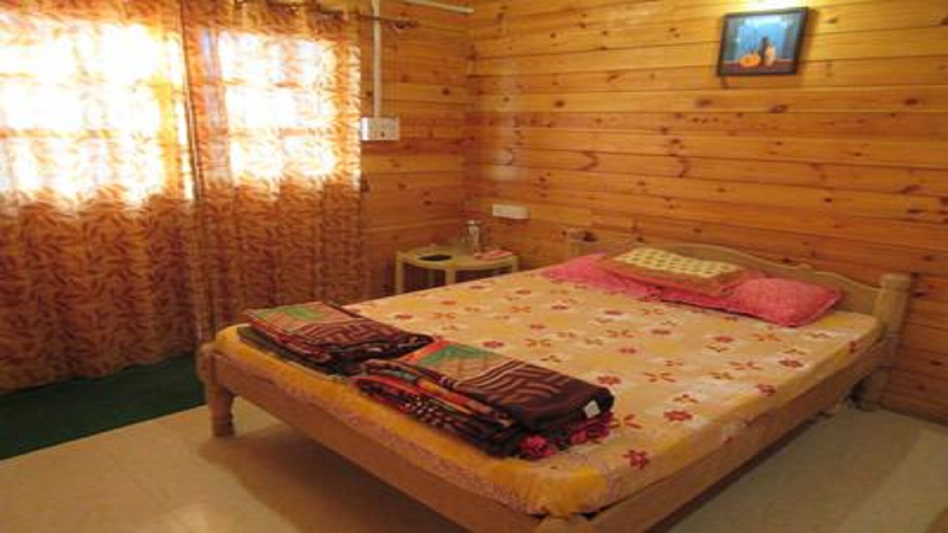 Wooden cottages on the beach