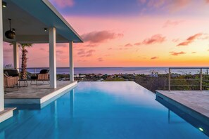 Outdoor pool, an infinity pool
