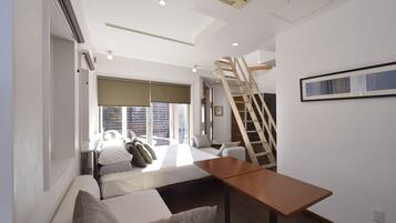 Desk, iron/ironing board, internet, bed sheets