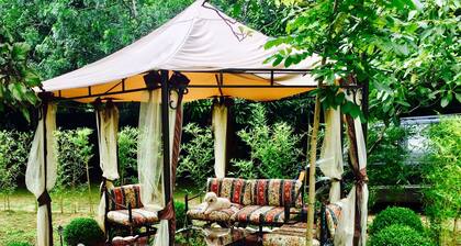 Casa con vista la Tepozteco, con acogedores departamentos