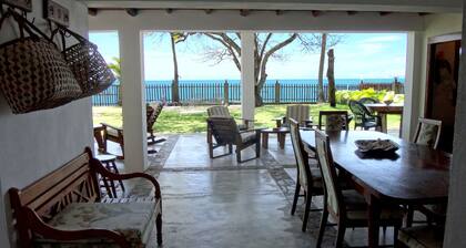 Santa Clara ocean front beach house… from your lawn right onto the sand.