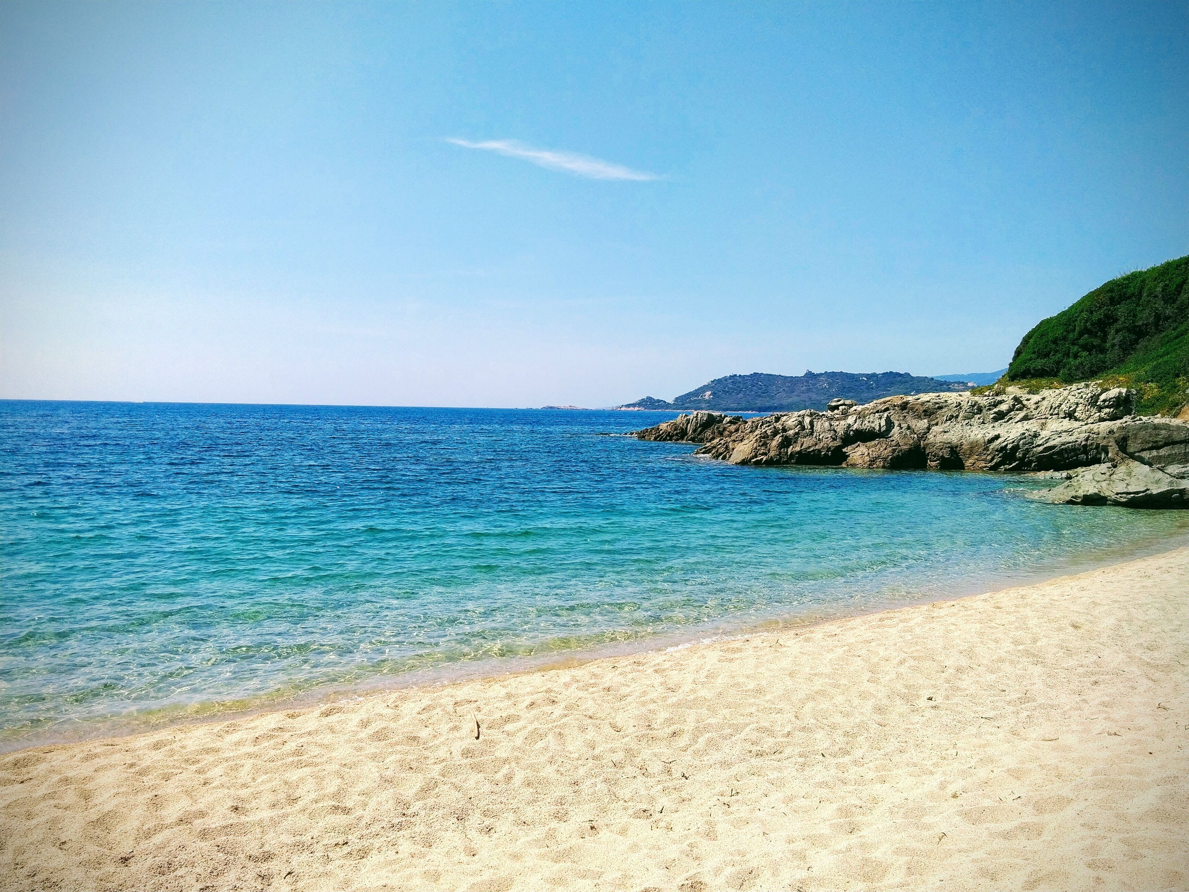 côté droit de notre plage