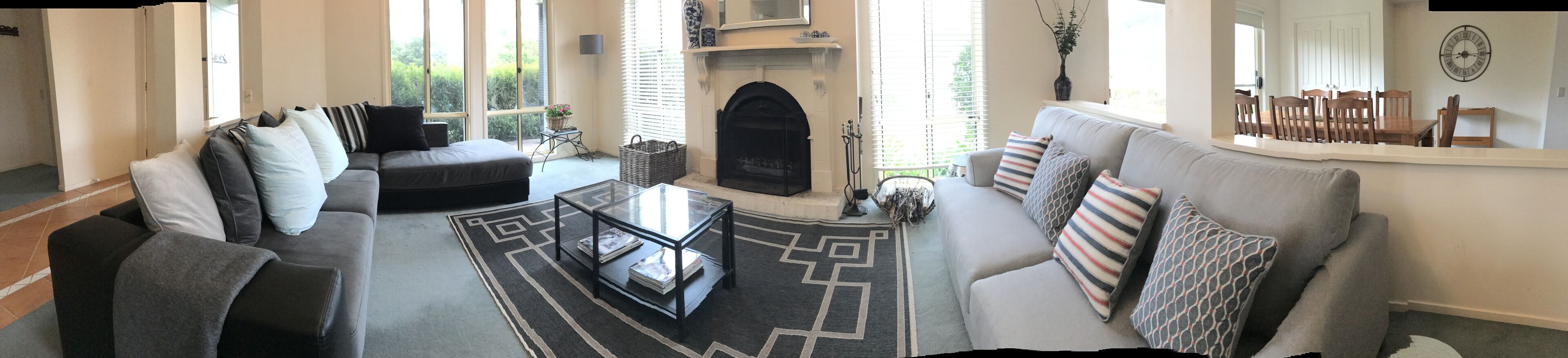 TV, fireplace, DVD player, table football