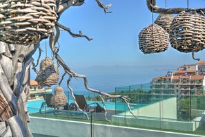 Outdoor pool, a heated pool - Nayri Life & Spa 1034 Apt one block on the beach in Romantic Zone PV (Emiliano Zapata)