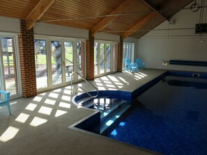 Indoor pool, a heated pool