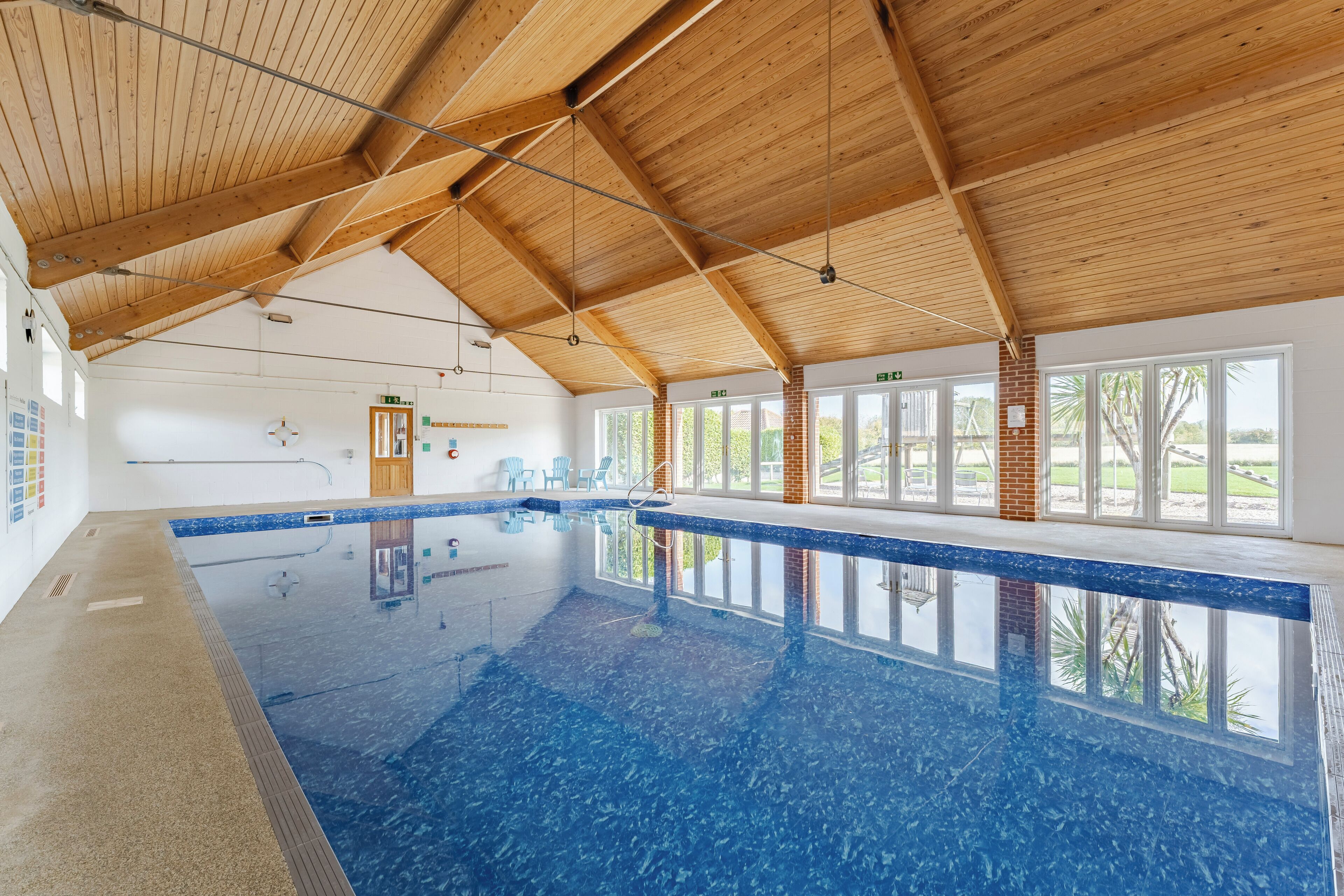 Indoor pool, a heated pool