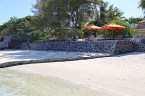 Nära stranden och strandhanddukar