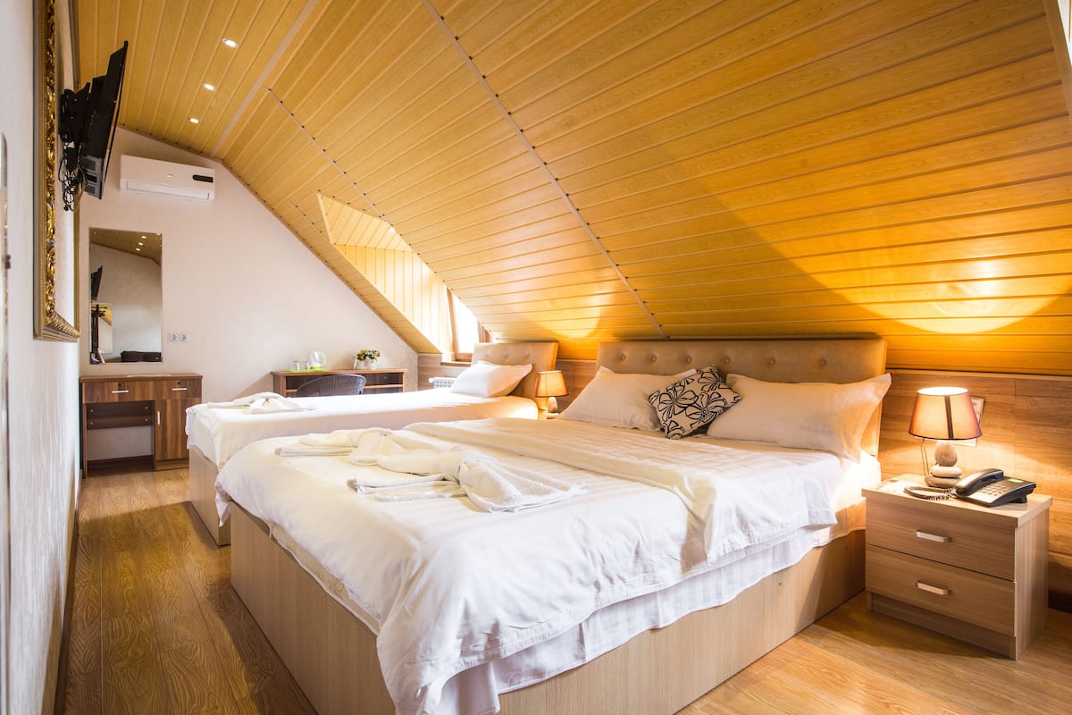 Deluxe Double Room | Minibar, soundproofing, iron/ironing board (on request), WiFi (free)