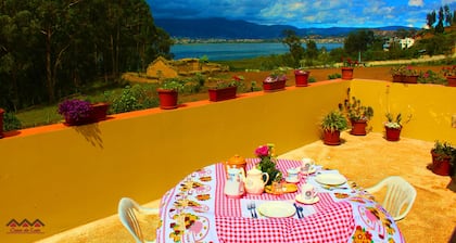 Apartment at "Casa de Luis" with lake & mountains view near Otavalo