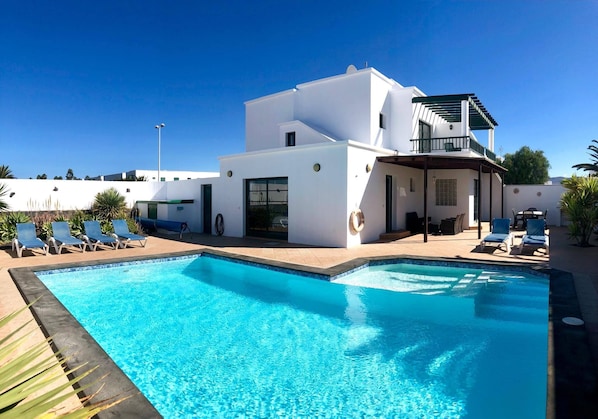 A heated pool