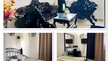 2 quartos, acesso à internet, roupa de cama