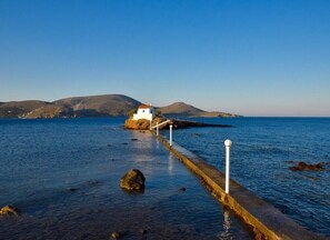 Beach - A neoclassical gem in the heart of a greek fisherman village. (agia marina)