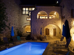 A heated pool