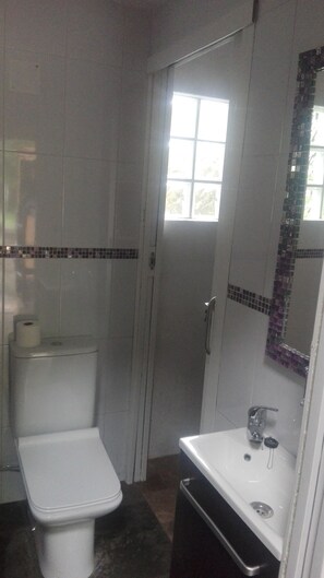 Soap, shampoo, toilet paper