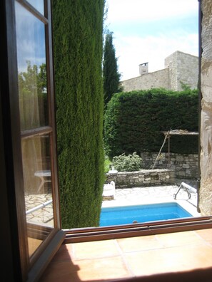 Piscine extérieure, piscine chauffée