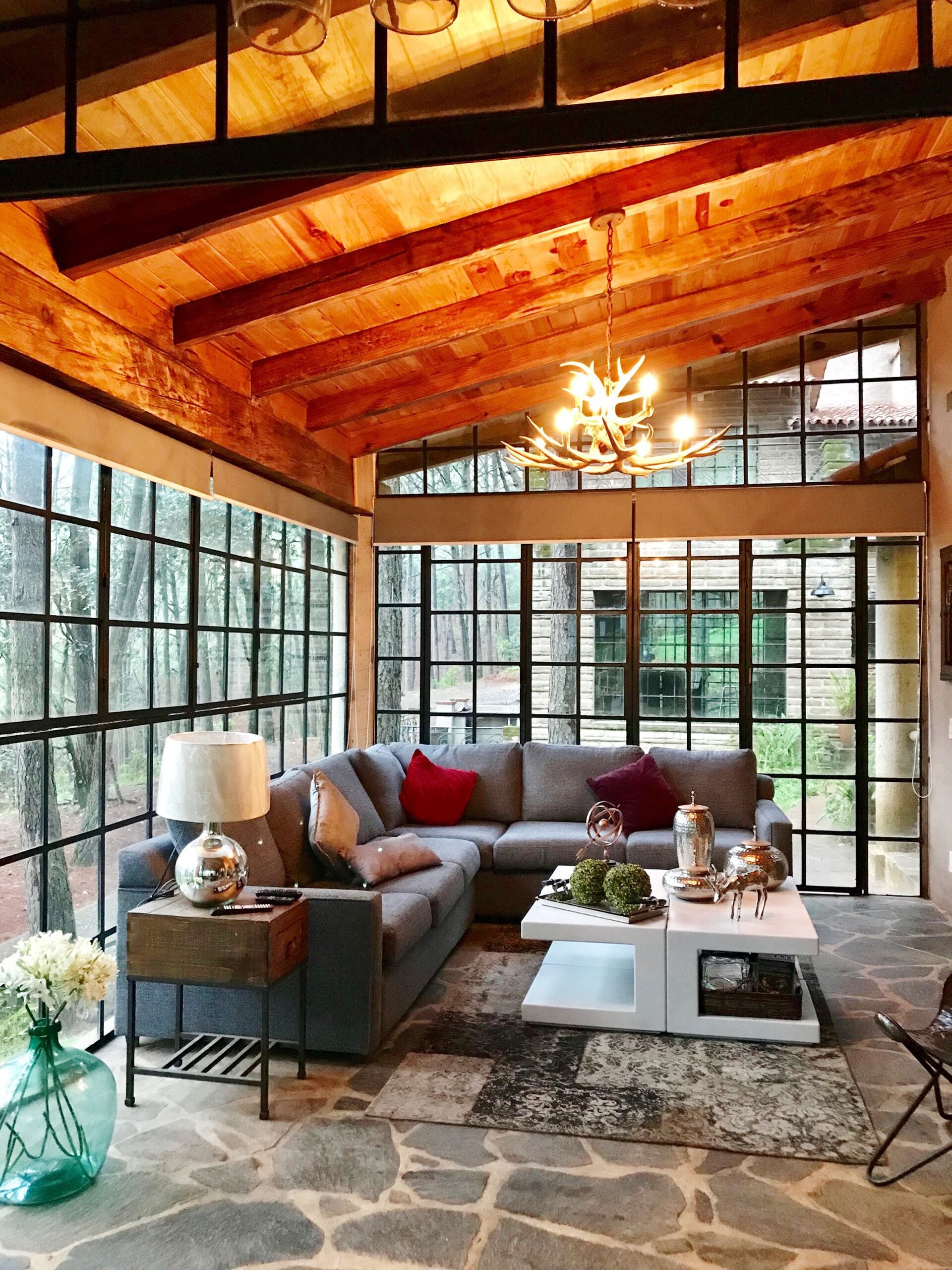 BEAUTIFUL CABIN IN THE FOREST OF MAZAMITLA MAGIC TOWN.