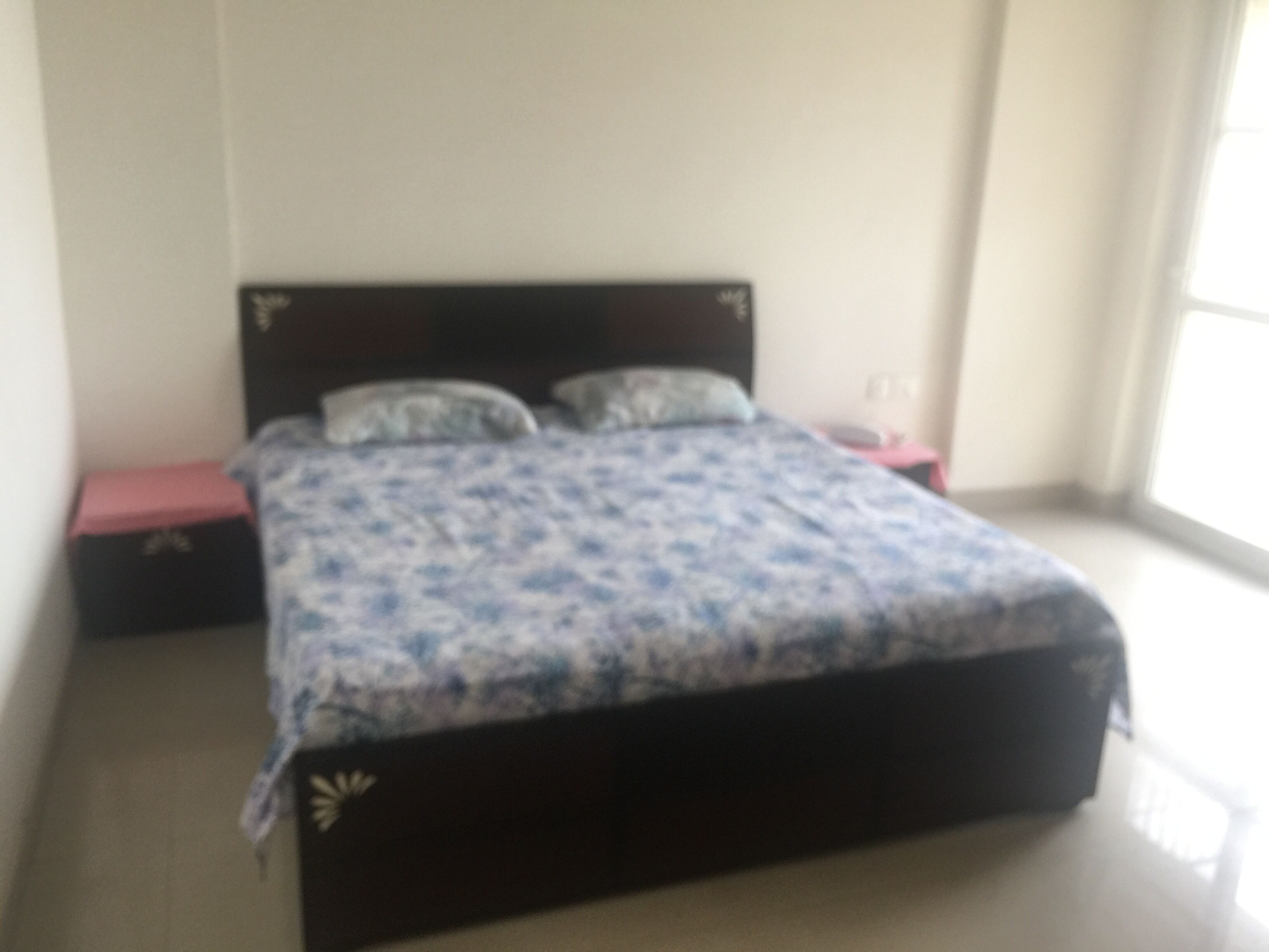 1 Bed Room with attached washroom and a balcony with an excellent view