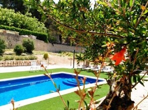 Outdoor pool - Casa Rural La Alquería del Pilar for 6 people (Banyeres de Mariola)