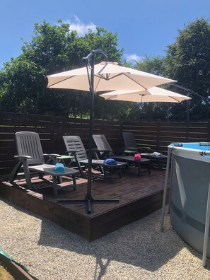 Terrace/patio - SPACIOUS Family Farmhouse in 3 ACRES with STUNNING VIEWS, EXCLUSIVE USE. (Sourdeval)