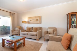 TV, fireplace, DVD player, books