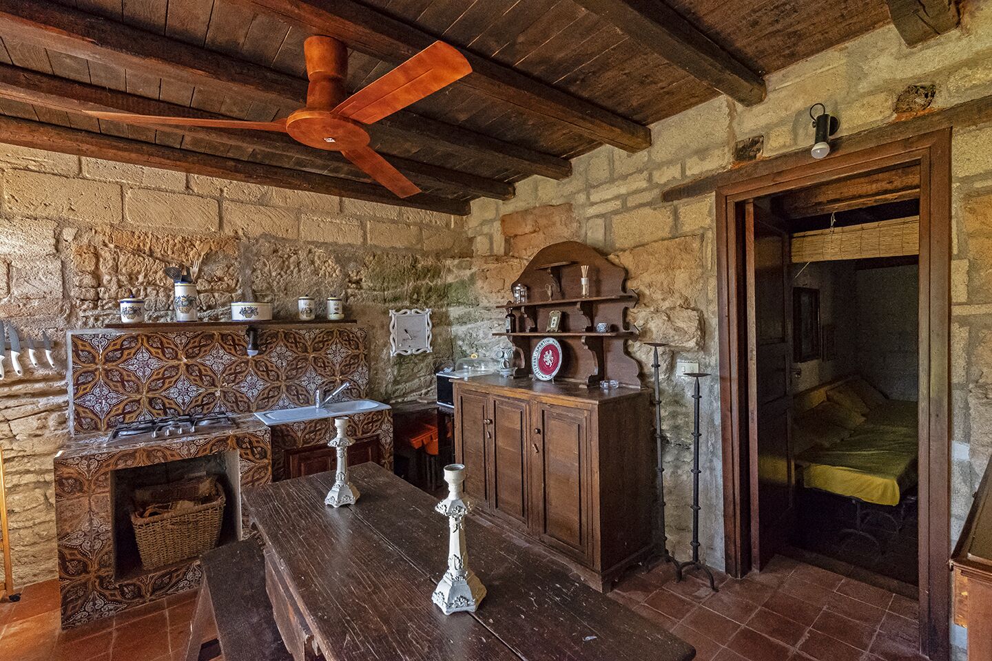 Villa "Le Calette" Favignana "House 2" lower level with veranda and garden