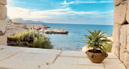 Villa "Le Calette" Favignana "Maison 2" niveau inférieur avec véranda et jardin