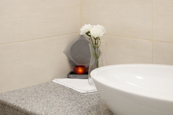 Pantry with Natural timber and granite tops