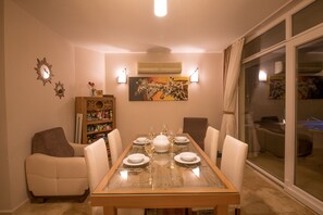 Dining - VİLLA NO COMPARE 6 BEDROOM AND 2 LIVING ROOM WITH 2 BIG SWIMING POOL IN KALAN (kalkan)